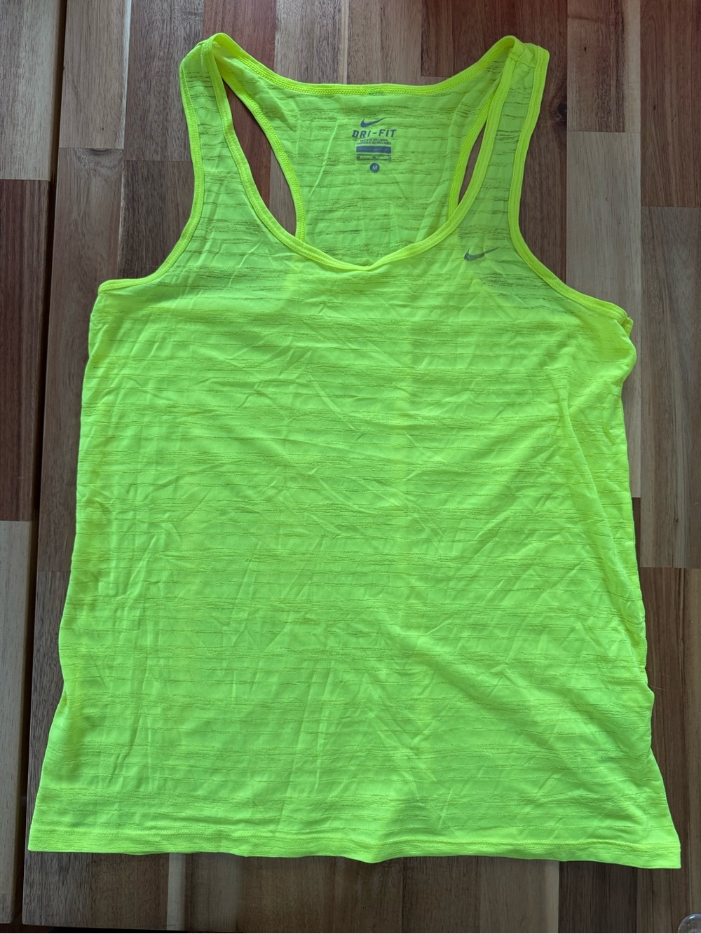 Nike Neon Green Racerback Dri-FIT Tank